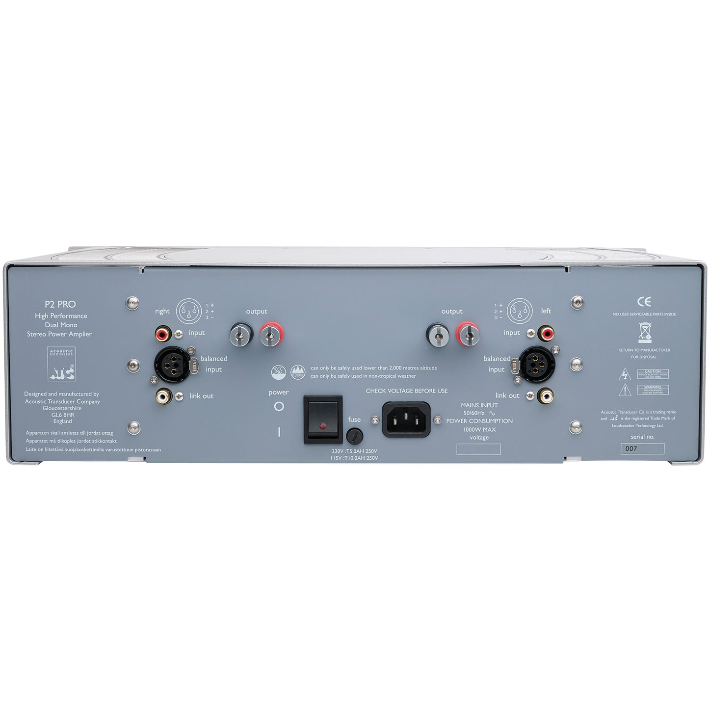 ATC P2 Pro Dual-Mono Power Amplifier