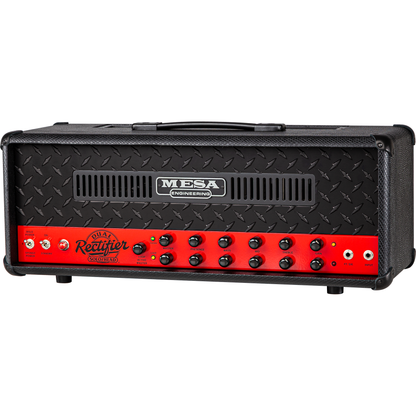 Mesa Boogie Limited Run 90’s Dual Rectifier Head Amplifier - Black Snake Vinyl, Rosso Scuderia Red Chassis