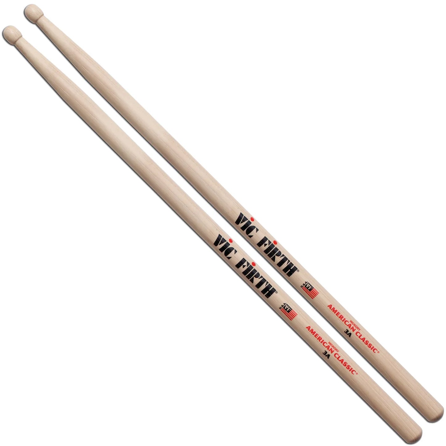 Vic Firth American Classic 3A Drumsticks - Wood Tip
