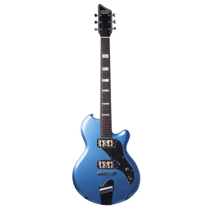 Supro Island Series Westbury Solidbody Electric Guitar in Blue Metallic