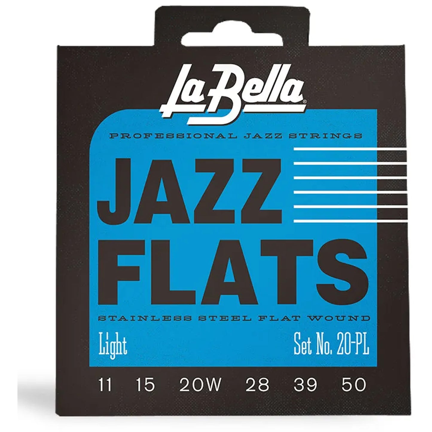 La Bella Jazz Flats Stainless Steel Flat Wound Electric Guitar 11-50
