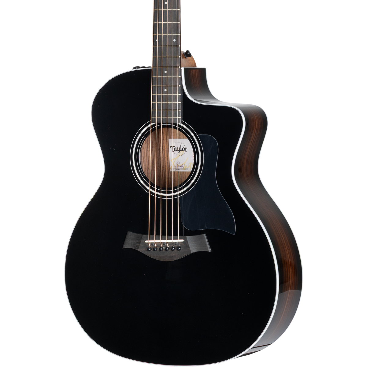 Taylor 214ce Deluxe Special Edition Acoustic Electric Guitar - Blacktop