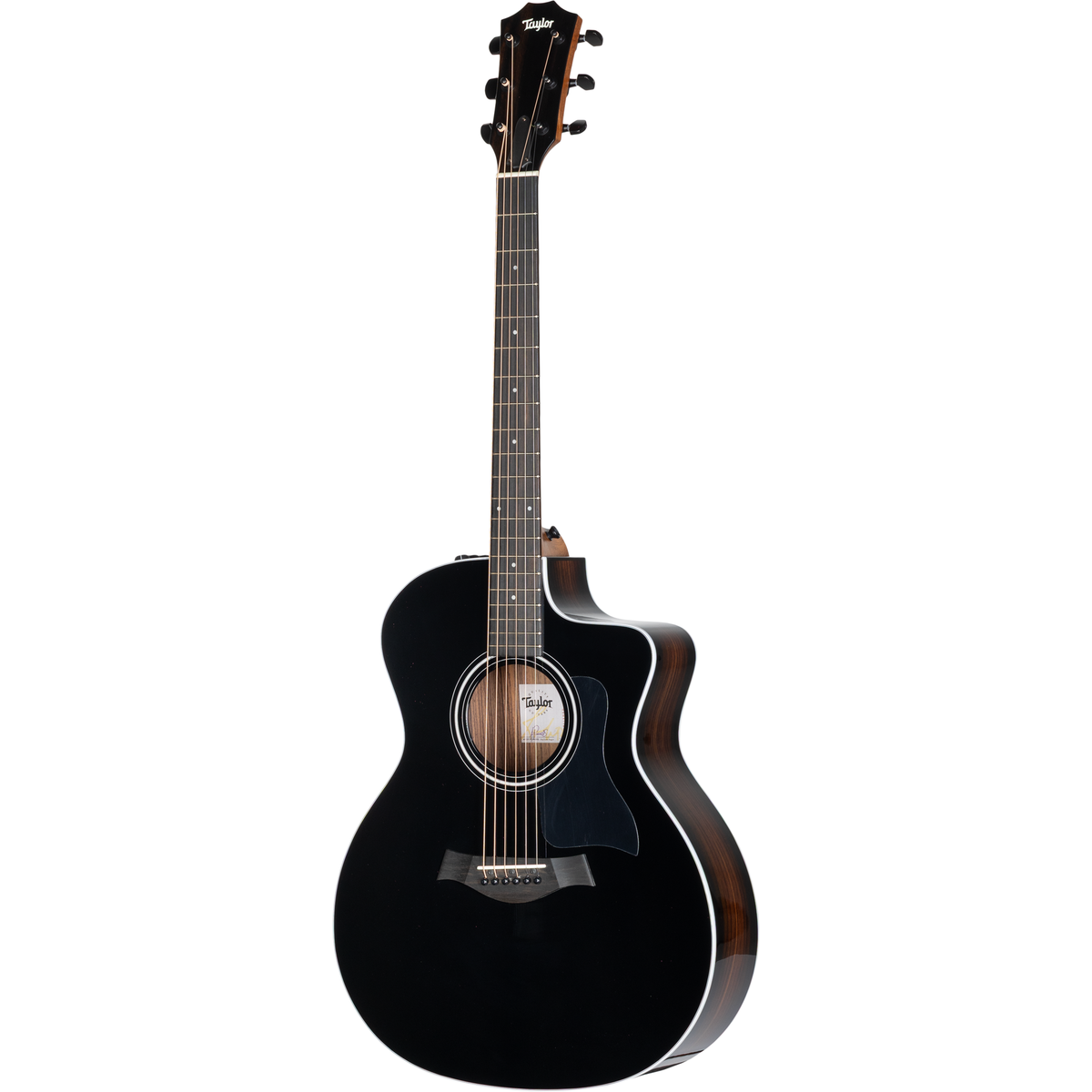 Taylor 214ce Deluxe Special Edition Acoustic Electric Guitar - Blacktop