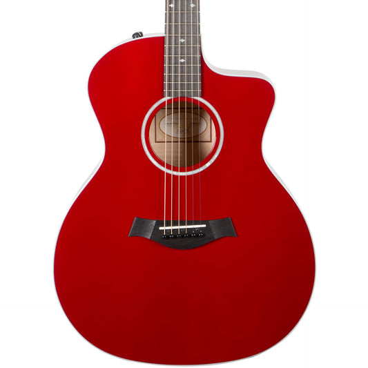 Taylor 214CE Deluxe Red Grand Auditorium Full Gloss Acoustic Electric Guitar