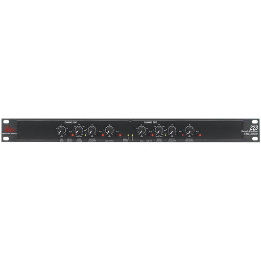 DBX 223 Stereo 2-Way, Mono 3-Way Crossover