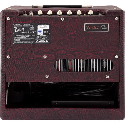 Fender FSR Blues Junior IV Red Snakeskin Texas Heat 120V Combo Amplifier