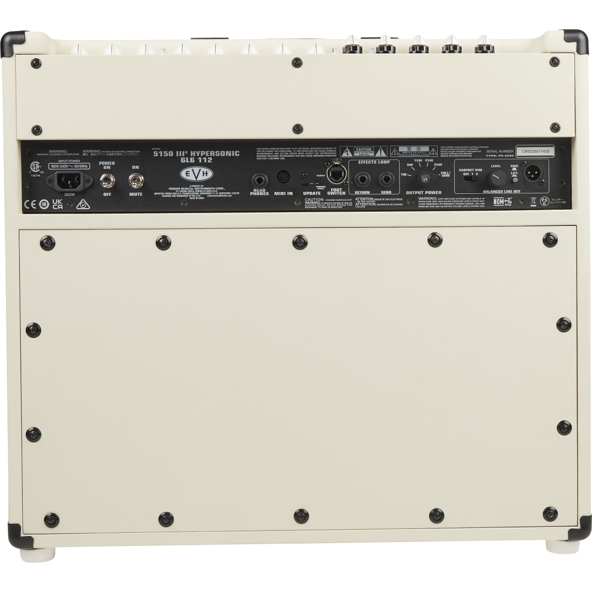 EVH 5150III Hypersonic 6L6 1x12 Combo Amplifier - Ivory