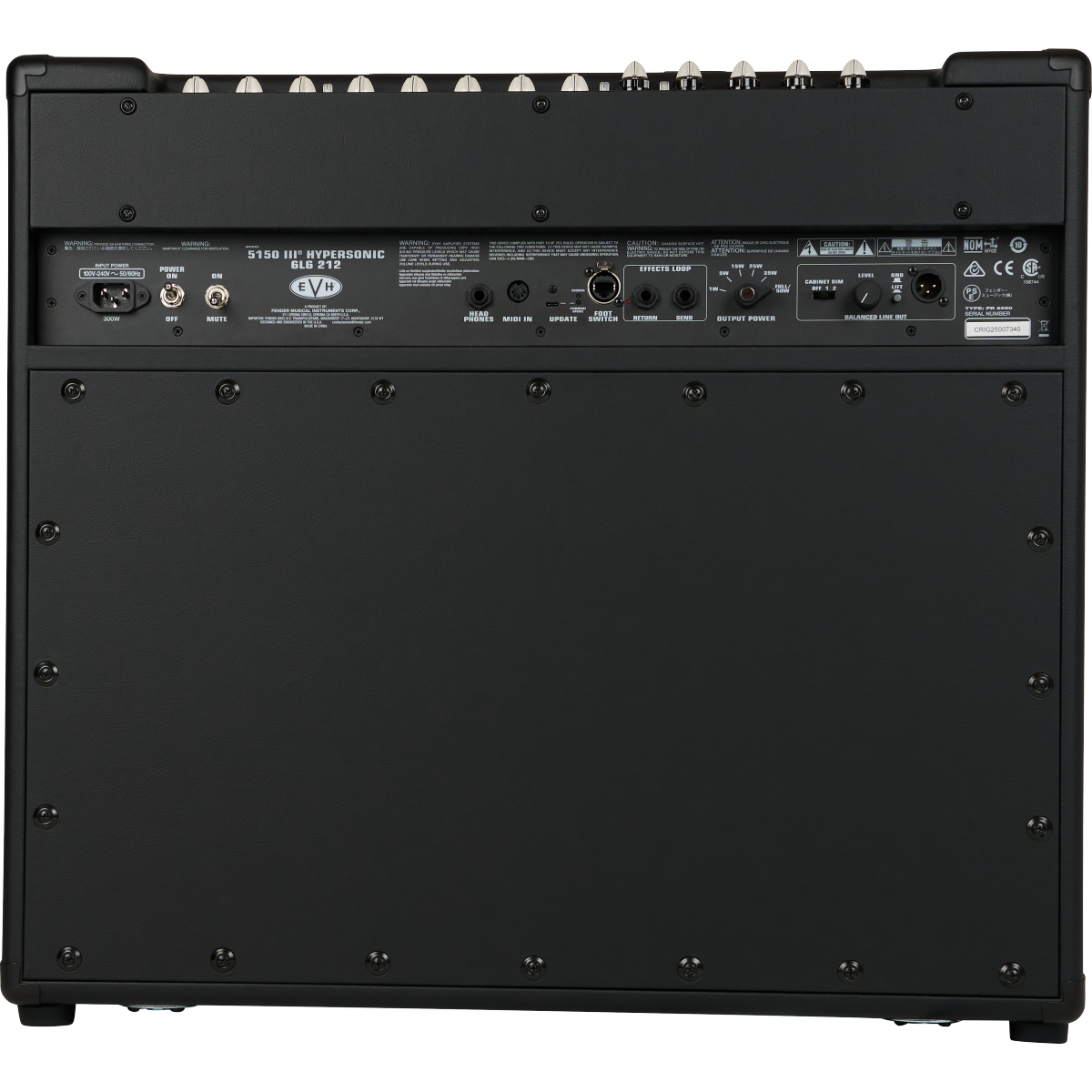 EVH 5150III Hypersonic 6L6 2x12 Combo Amplifier - Black