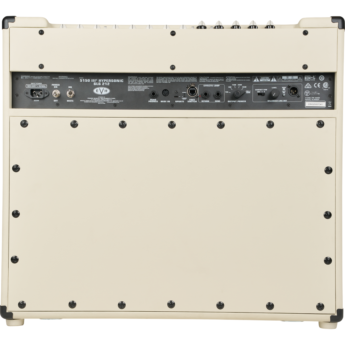 EVH 5150III Hypersonic 6L6 2x12 Combo Amplifier - Ivory