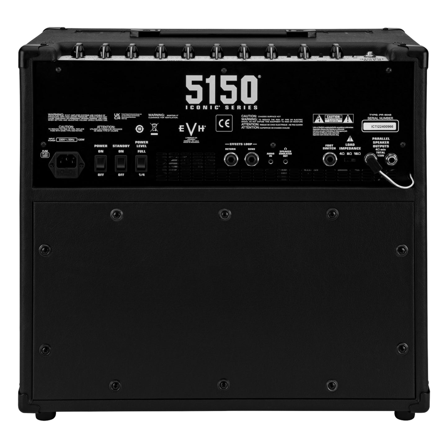 EVH 5150 Iconic Series 15W 1X10 Combo, Black