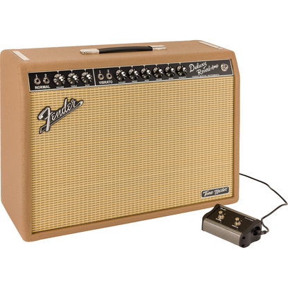 Fender FSR Tone Master Deluxe Reverb Cocoa 120V Combo Amp - Brown Nubtex/Wheat