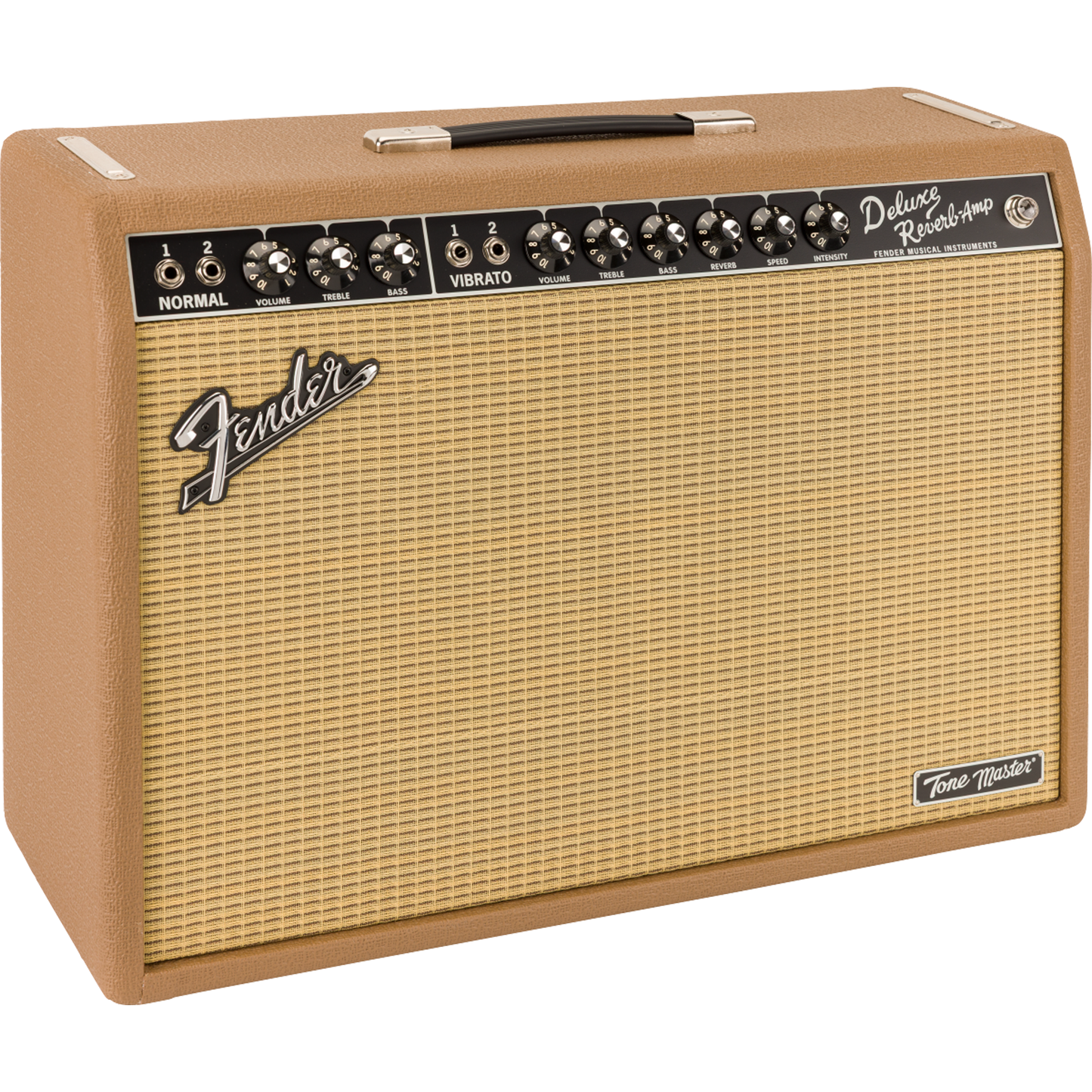 Fender FSR Tone Master Deluxe Reverb Cocoa 120V Combo Amp - Brown Nubtex/Wheat