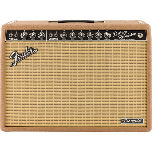 Fender FSR Tone Master Deluxe Reverb Cocoa 120V Combo Amp - Brown Nubtex/Wheat