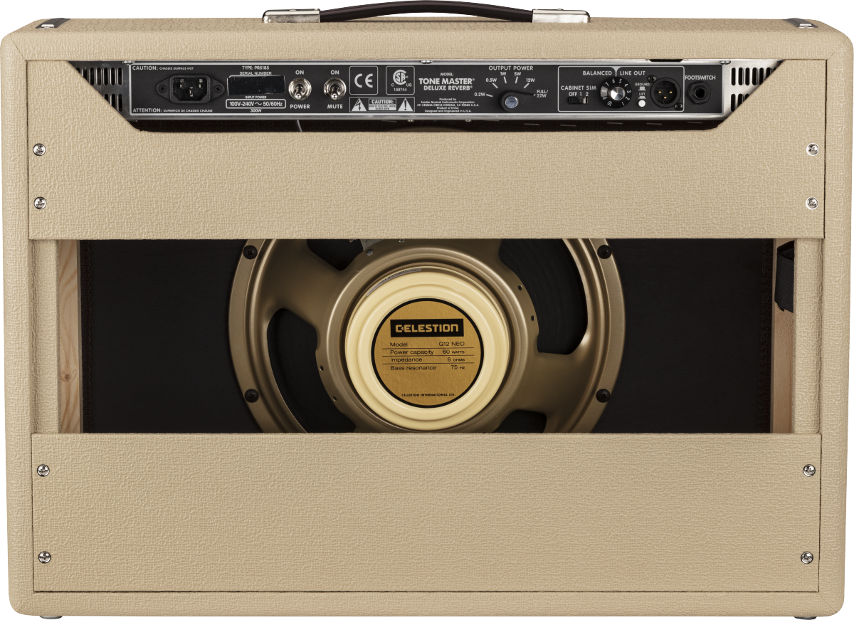 Fender Tonemaster Deluxe Reverb Combo Amplifier in Blonde