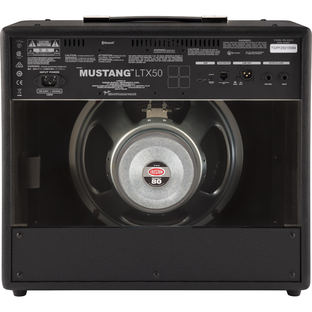 Fender Mustang LTX50 120V 50-Watt Combo Digital Amplifier