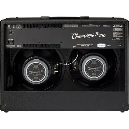 Fender Champion II 100 Blackout 2x12 Guitar Combo Amplifier, 100W