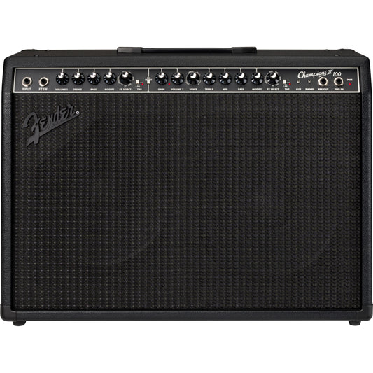 Fender Champion II 100 Blackout 2x12 Guitar Combo Amplifier, 100W
