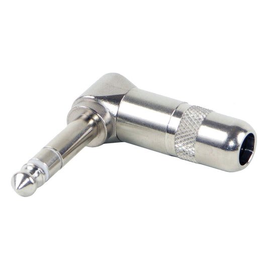 Switchcraft 236 Stereo TRS Right Angle Male 1/4"" Plug, Nickel Finish