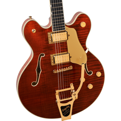 Gretsch Broadkaster LX Figured Center Block Electric Guitar - Bourbon Stain