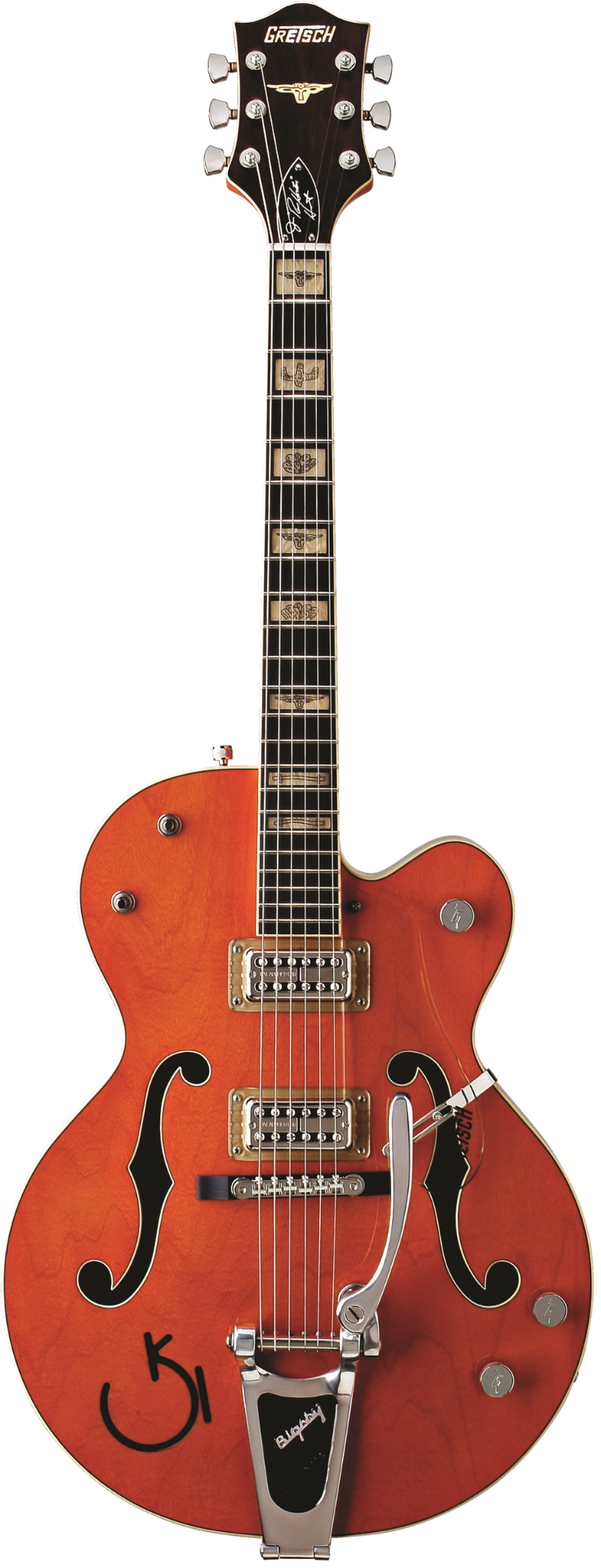 Gretsch G6120RHH Reverend Horton Heat Signature Electric Guitar Orange Stain