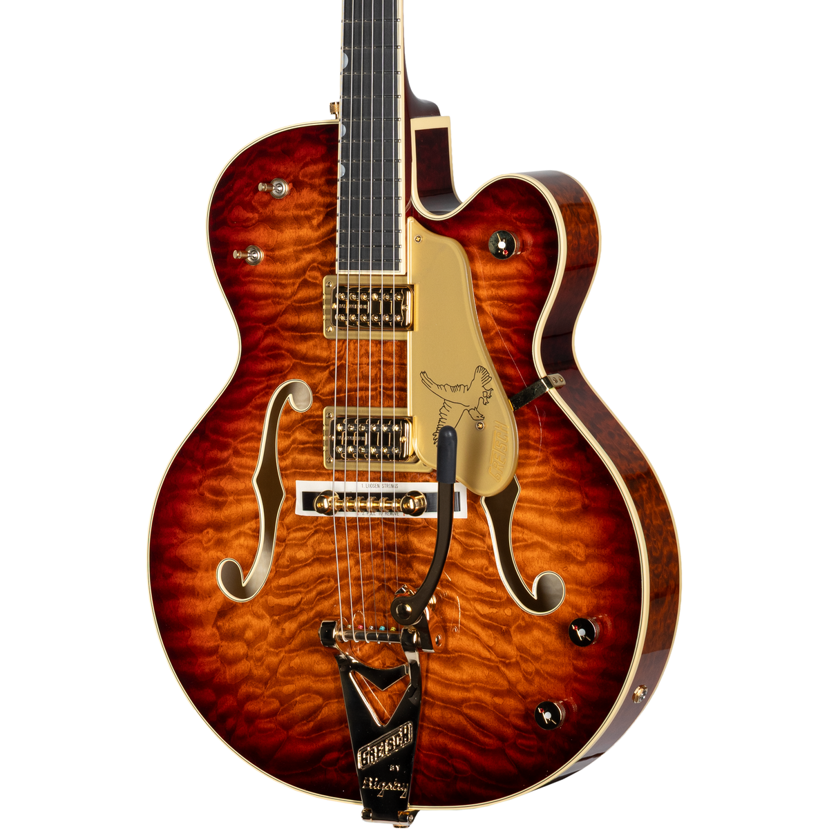 Gretsch G6136TGQM-59 Limited Edition Quilt Classic Falcon w/ Bigsby - Forge Glow
