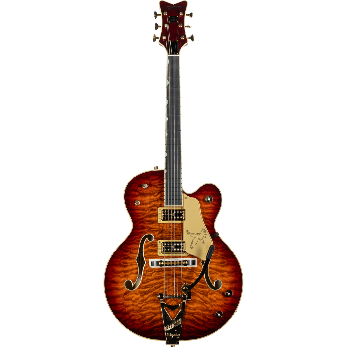 Gretsch G6136TGQM-59 Limited Edition Quilt Classic Falcon w/ Bigsby - Forge Glow
