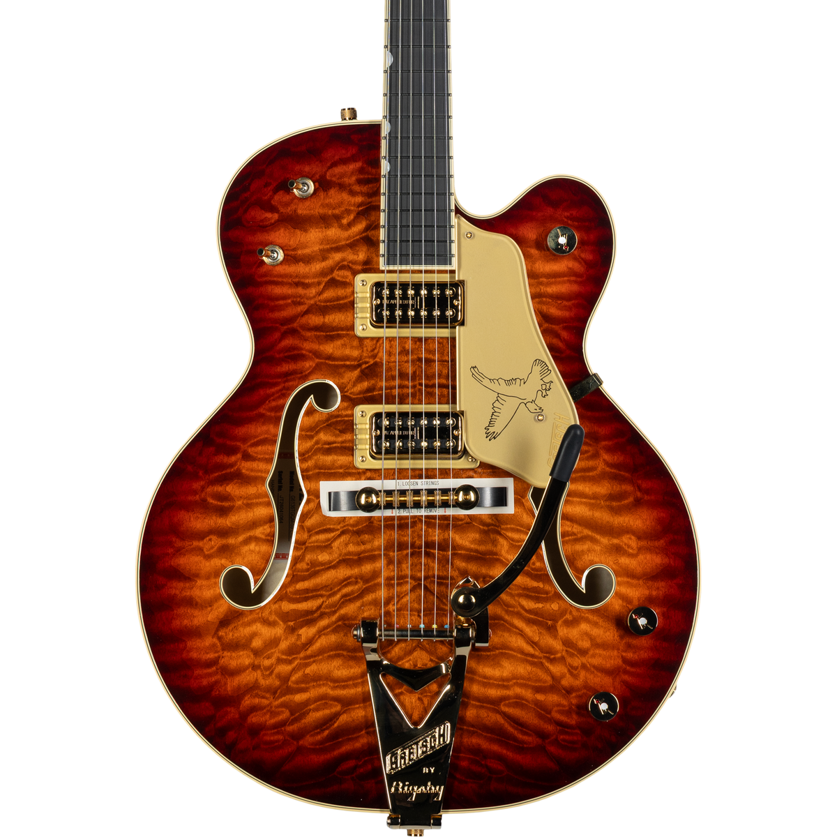 Gretsch G6136TGQM-59 Limited Edition Quilt Classic Falcon w/ Bigsby - Forge Glow