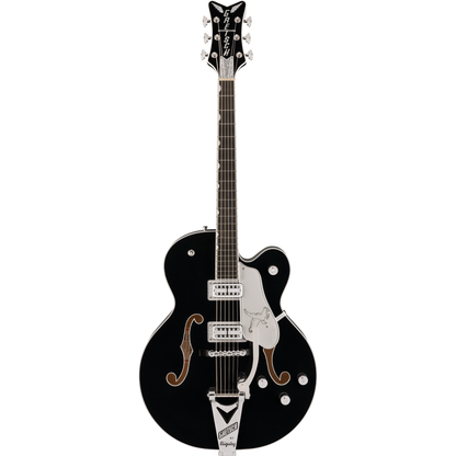 Gretsch Falcon Hollow Body Electric Guitar with String-Thru Bigsby - Black