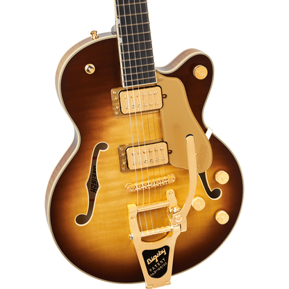 Gretsch Broadkaster Jr. LX Figured Center Block Electric Guitar - Caramel Dawn