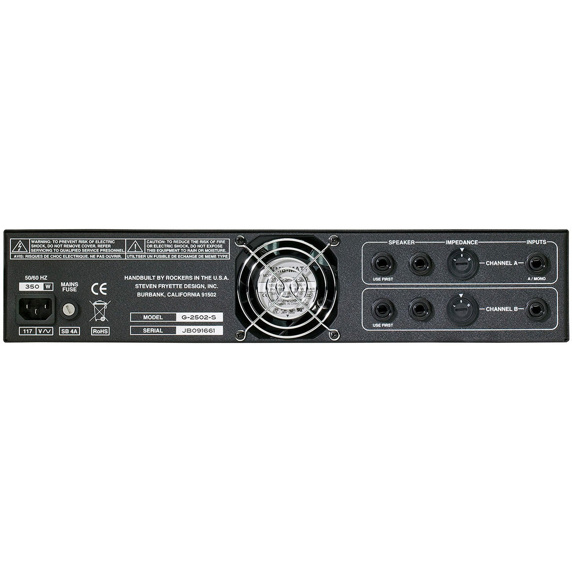 Fryette G2502S Two/Fifty/Two 50W Stereo Power Amplifier
