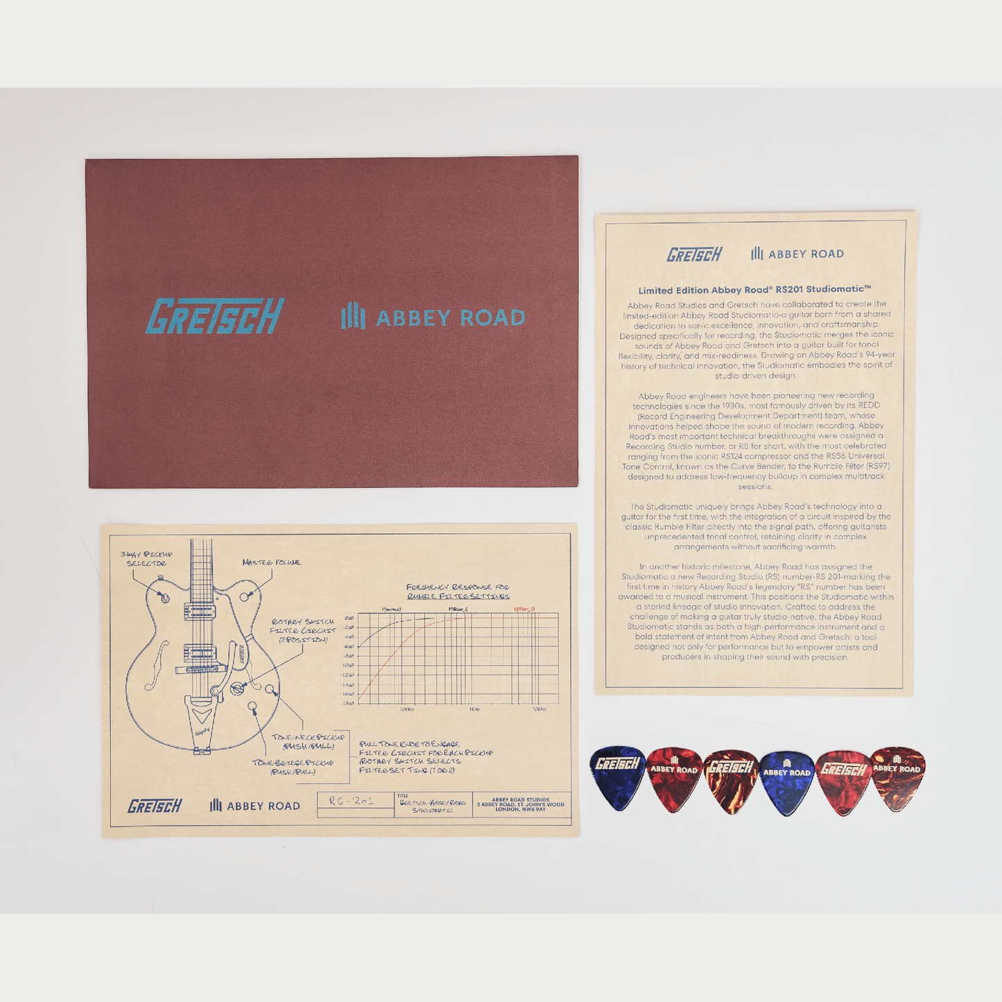 Gretsch Limited Edition Abbey Road Studiomatic Hollow Body Electric Guitar - Classic Walnut Stain