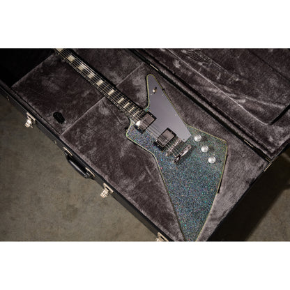 Epiphone Lzzy Hale Explorer Custom Electric Guitar - Black Diamond Holographic Sparkle