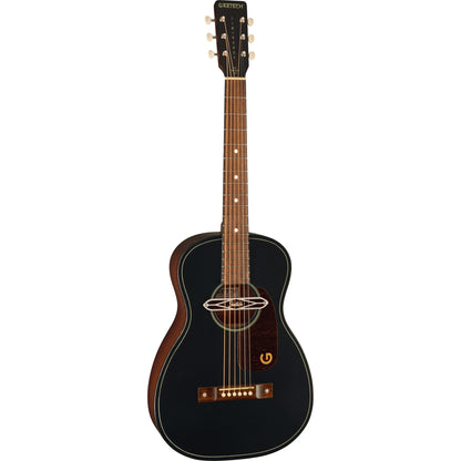 Gretsch Jim Dandy™ Deltoluxe Parlor Acoustic Electric Guitar, Black Top