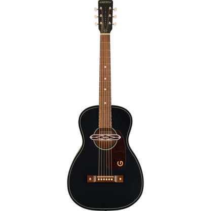 Gretsch Jim Dandy™ Deltoluxe Parlor Acoustic Electric Guitar, Black Top