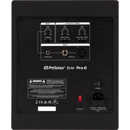 Presonus Eris Pro 6 2nd Gen 6” Active Coaxial 2-way Single Studio Monitor