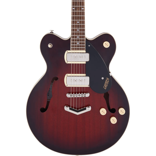 Gretsch G2622-P90 Streamliner Center Block Semi Hollow Electric Guitar, Claret Burst