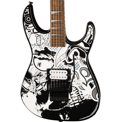 Jackson X Series Dinky® DK1 H Electric Guitar, Skull Kaos