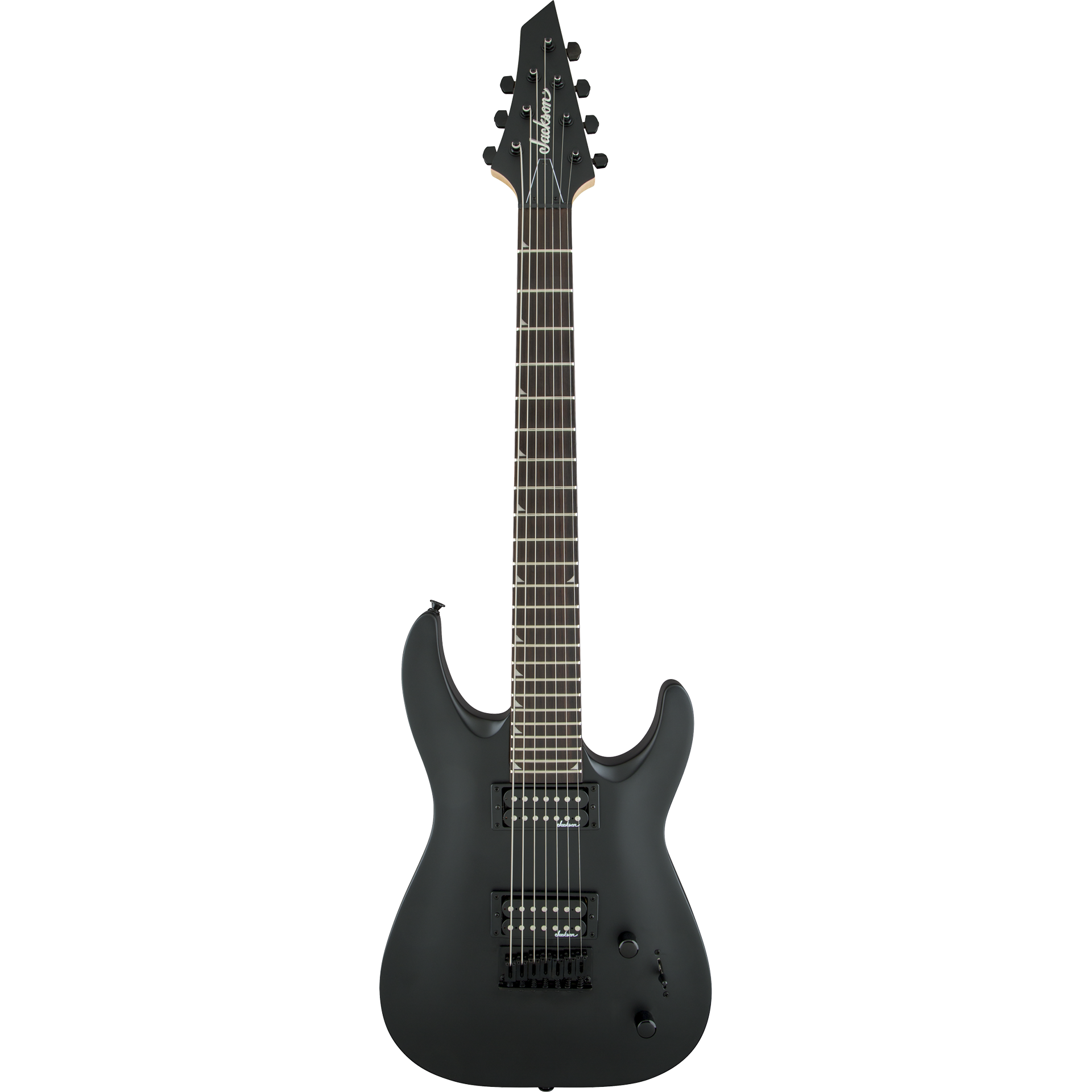 Jackson JS Series JS22 7 String Dinky in Satin Black – Alto Music Jackson JS Series JS22 7 String Dinky in Satin Black – Alto Music