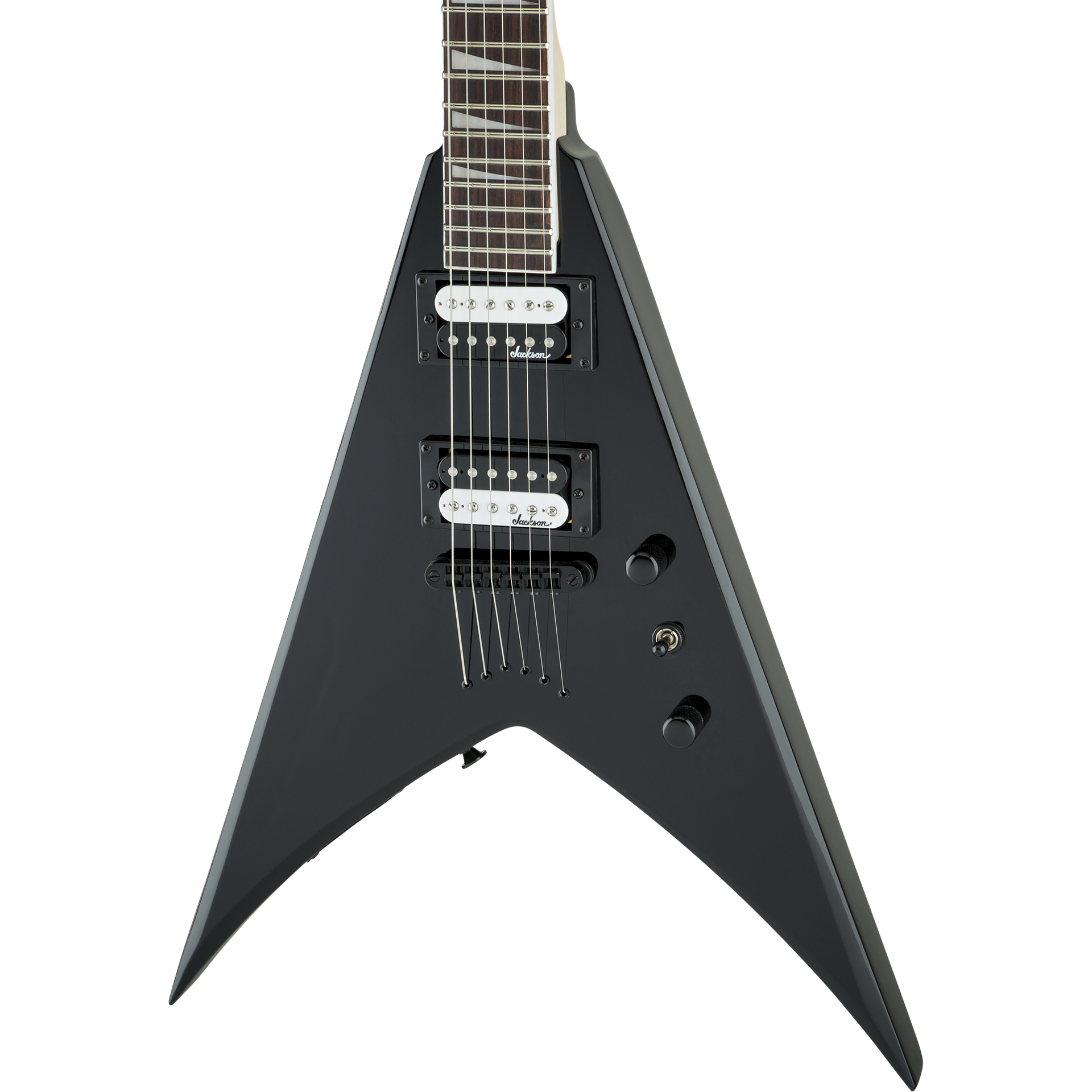 Jackson JS32T King V String Thru Electric Guitar in Gloss Black – Alto ...
