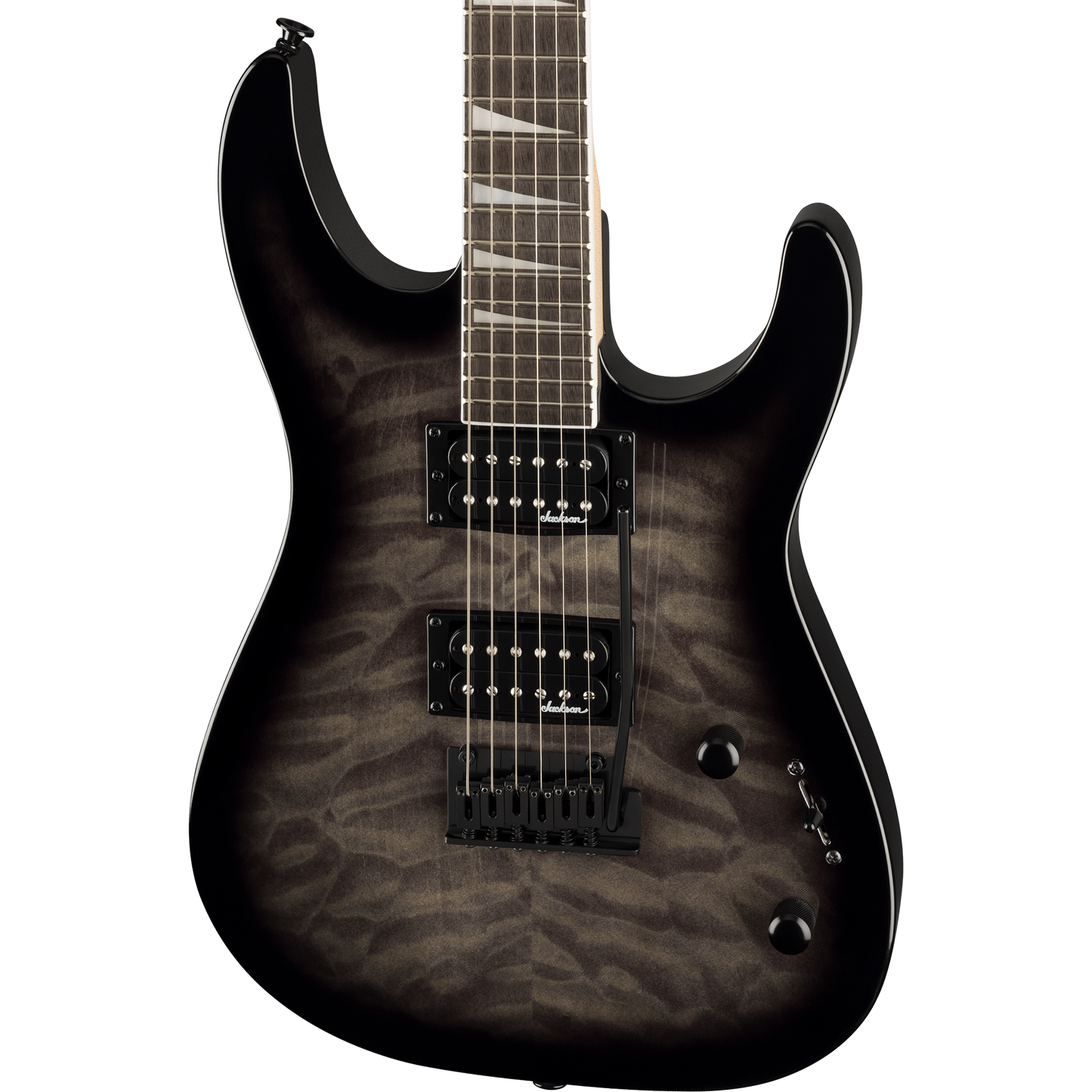 Jackson JS Series Dinky® JS20 DKQ 2PT Electric Guitar, Transparent Black Burst