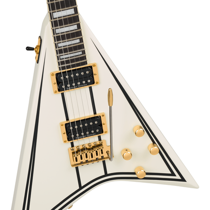 Jackson Legend Series Limited Edition Signature Randy Rhoads CD1 Electric Guitar - Vintage White with Black Pinstripes