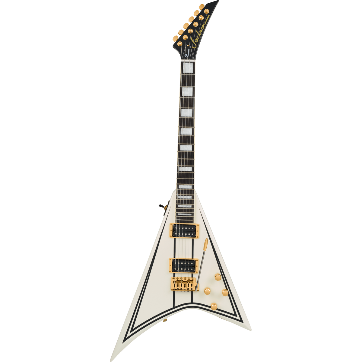 Jackson Legend Series Limited Edition Signature Randy Rhoads CD1 Electric Guitar - Vintage White with Black Pinstripes