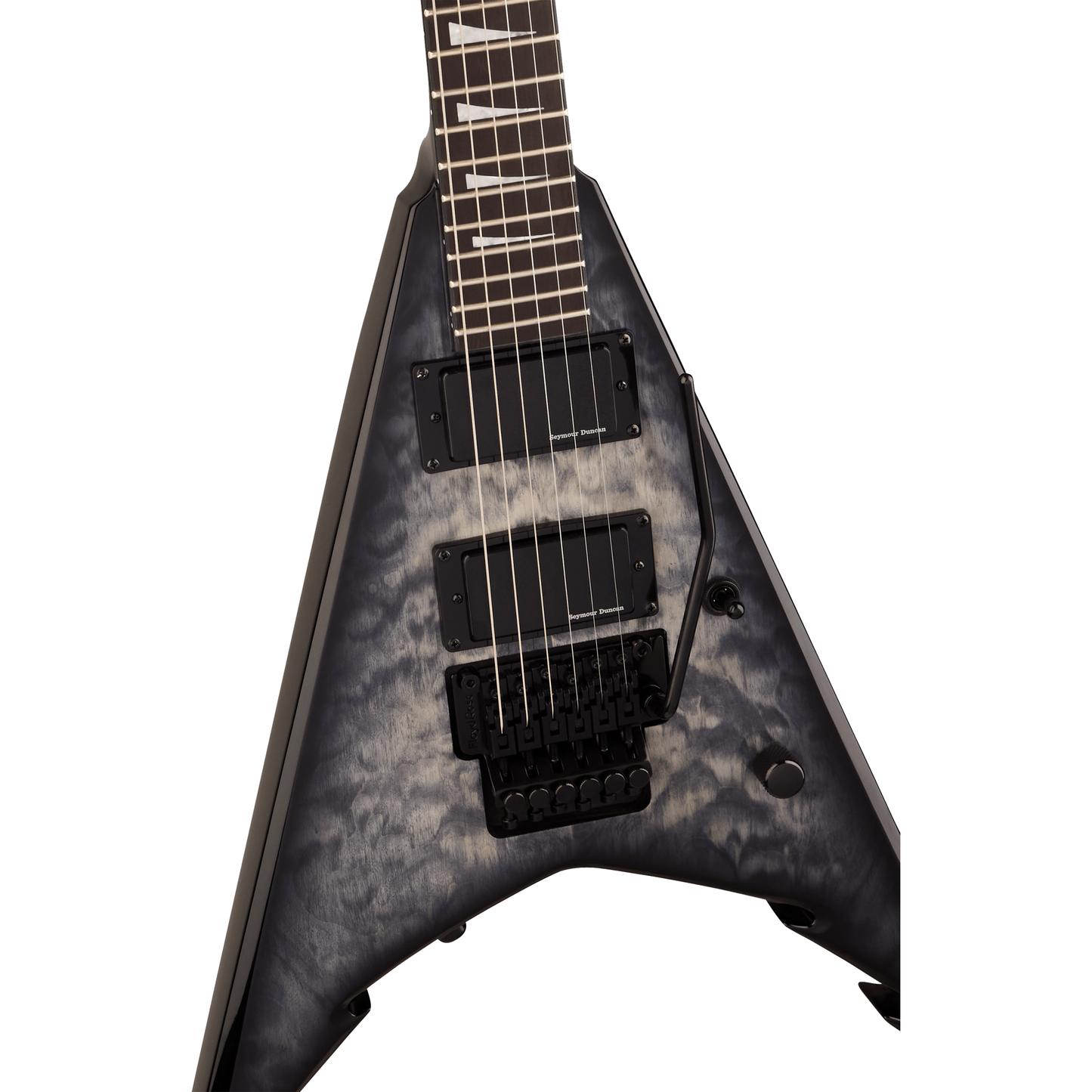 Jackson Pro Series Signature Corey Beaulieu King V KV6Q 6-String Electric Guitar - Transparent Black
