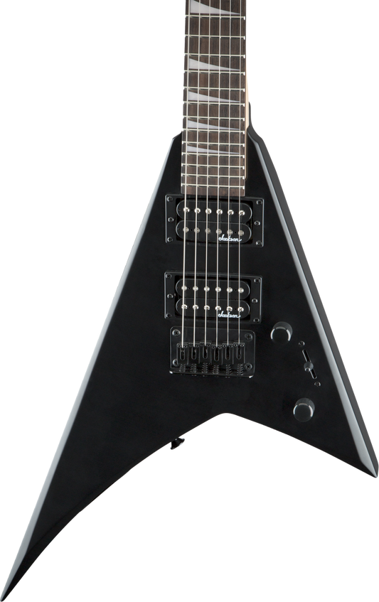 Jackson JS1X Rhoads Minion Short Scale Electric Guitar in Satin Black