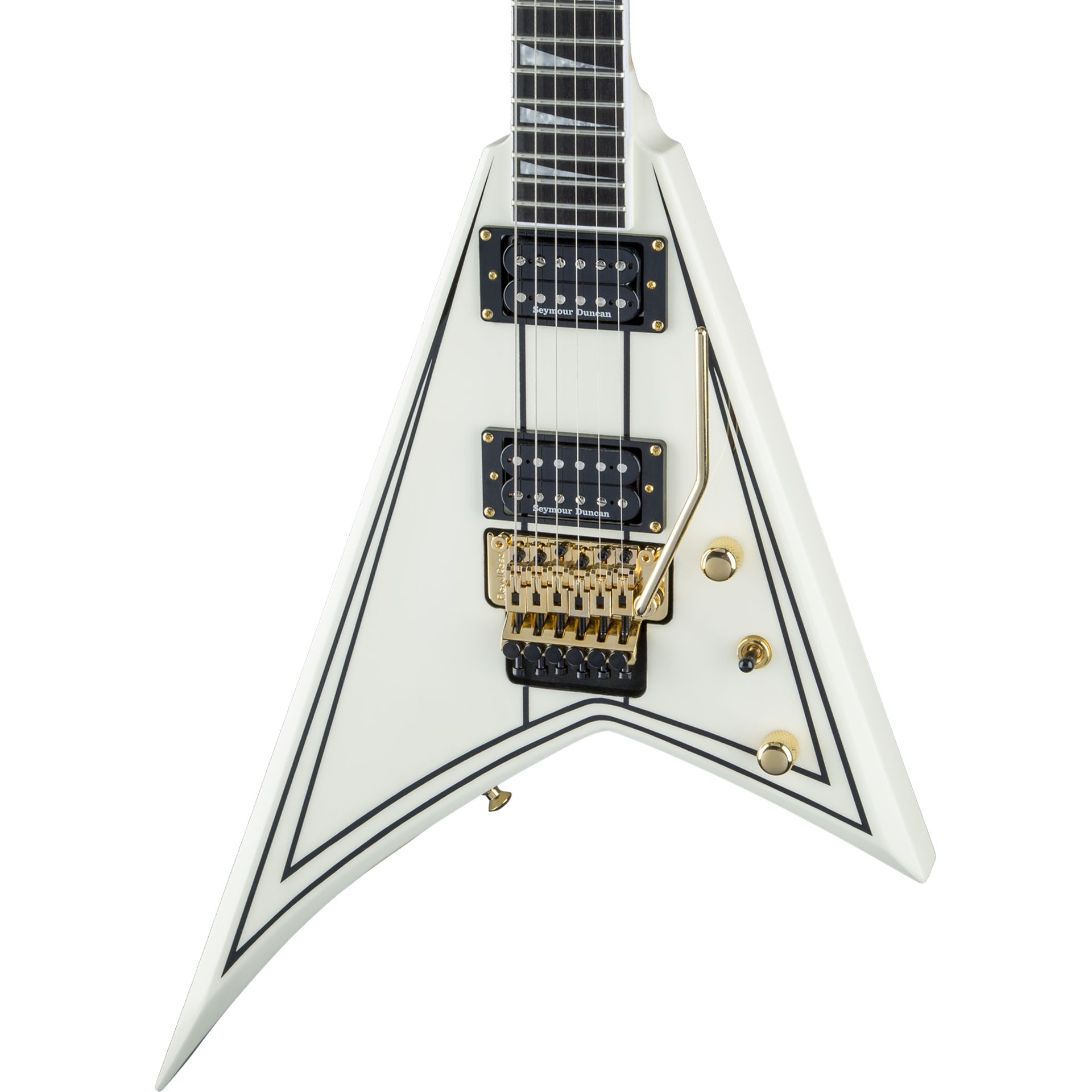 Jackson Pro Series Rhoads RR3 Electric Guitar, Ivory with Black Pinstripes