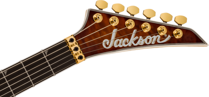 Jackson Pro Plus Series Soloist SLA3Q - Ebony Fingerboard, Amber Tiger Eye
