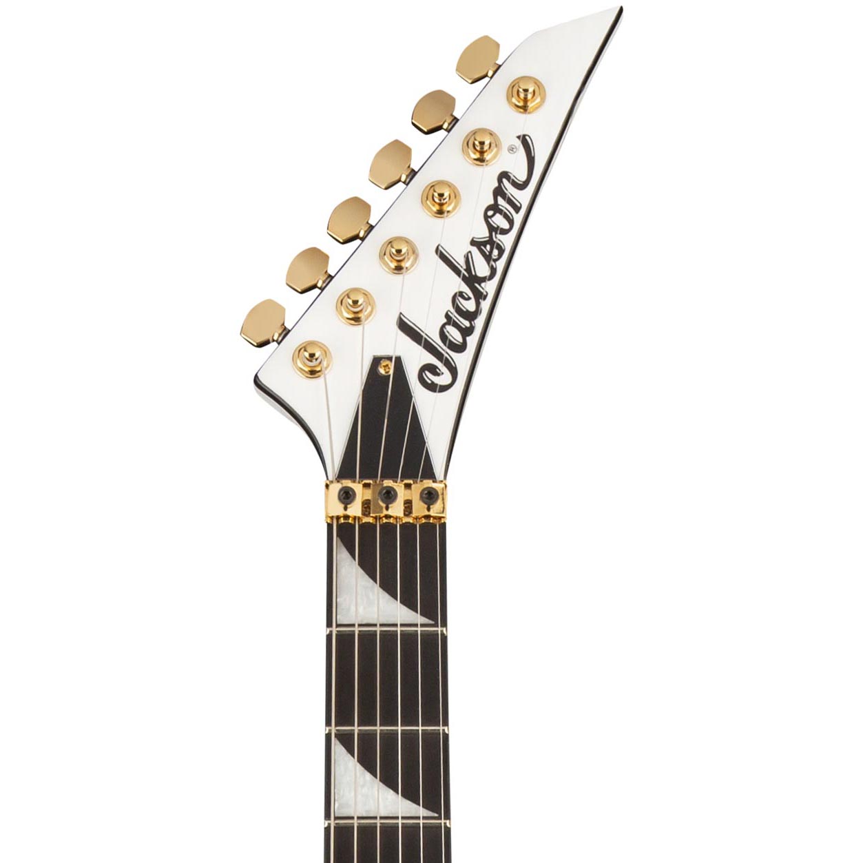 Jackson Concept Series Rhoads RR24 HS Electric Guitar, White w/ Black Pinstripes