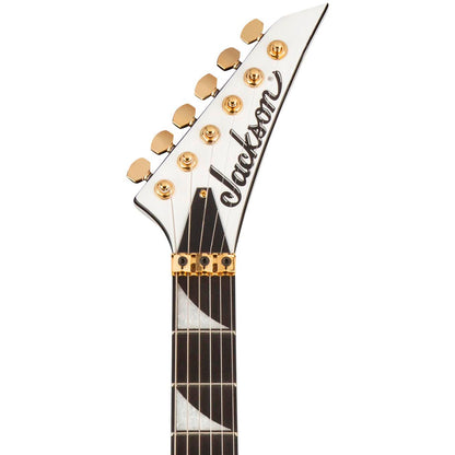 Jackson Concept Series Rhoads RR24 HS Electric Guitar, White w/ Black Pinstripes