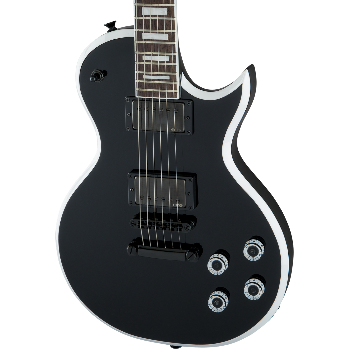 Jackson X Series Signature Marty Friedman MF-1 Electric Guitar, Gloss Black w/ White Bevels