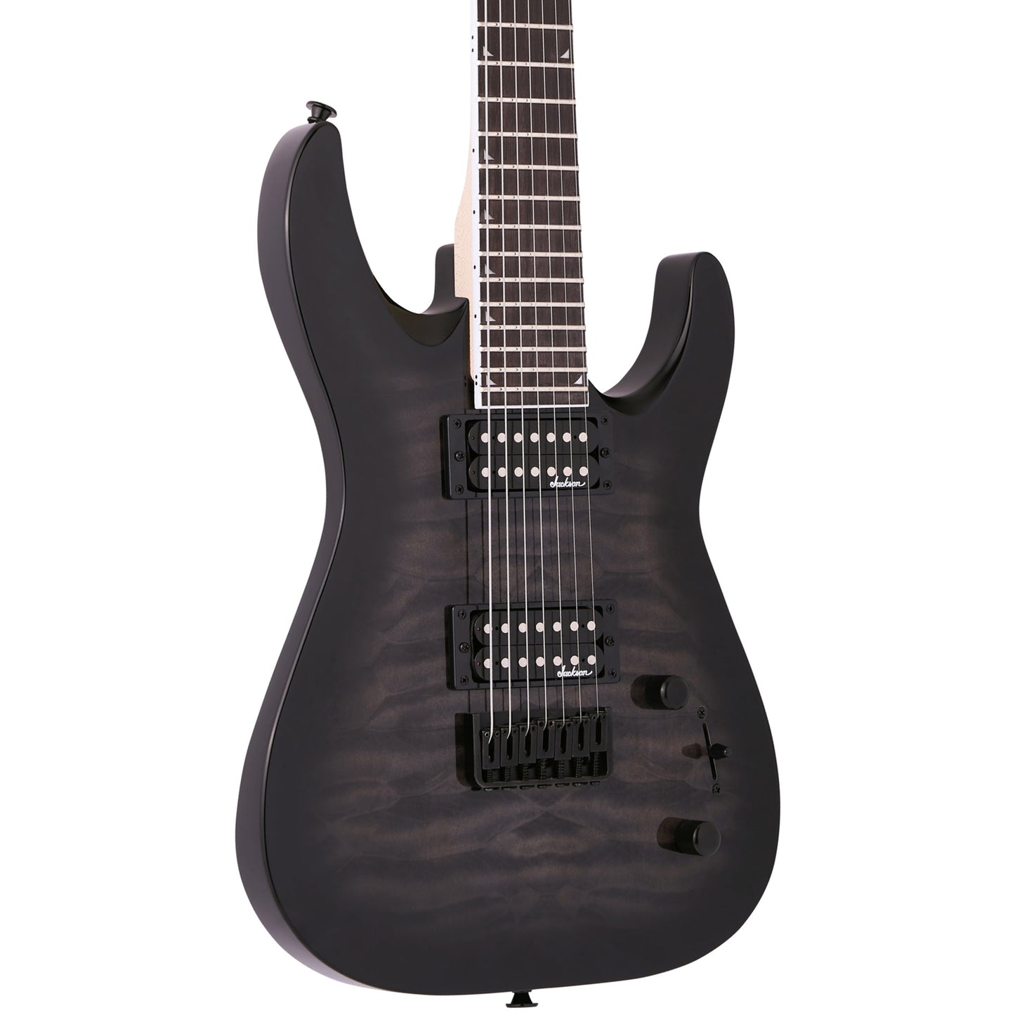 Jackson JS Series Dinky JS22Q-7 DKA HT Electric Guitar, Transparent Black Burst